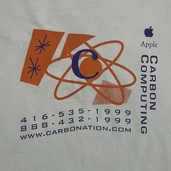 RARE! Vintage 90s Apple Moof Dog Carbon Computing Promo T-Shirt Hanes - Men's XL - Picture 2 of 7